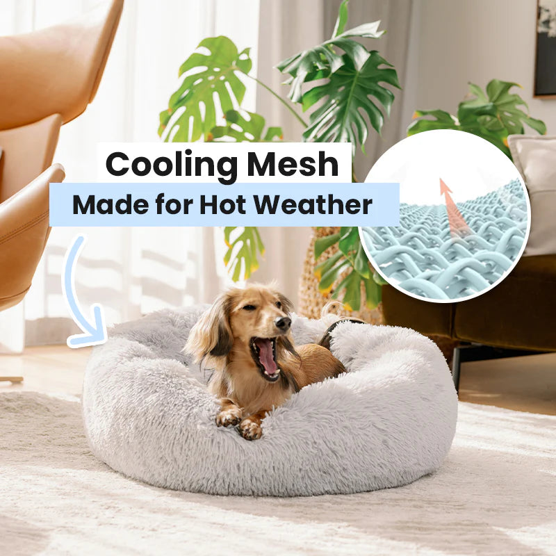 PawHaven™ Calming Donut Dog Bed